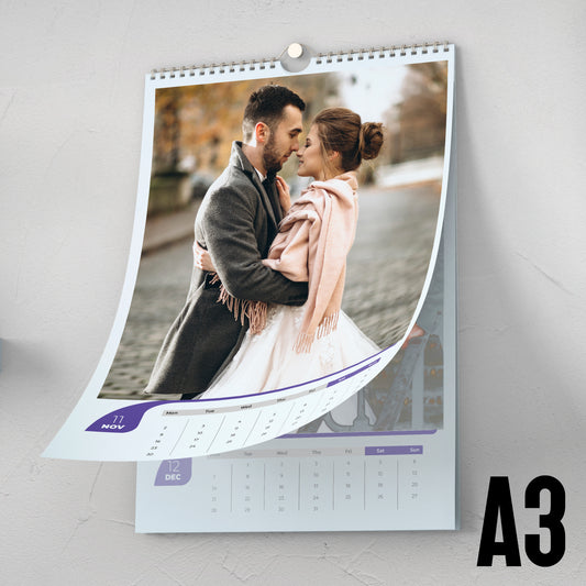 Personalised A3 Wall Calendar 2026
