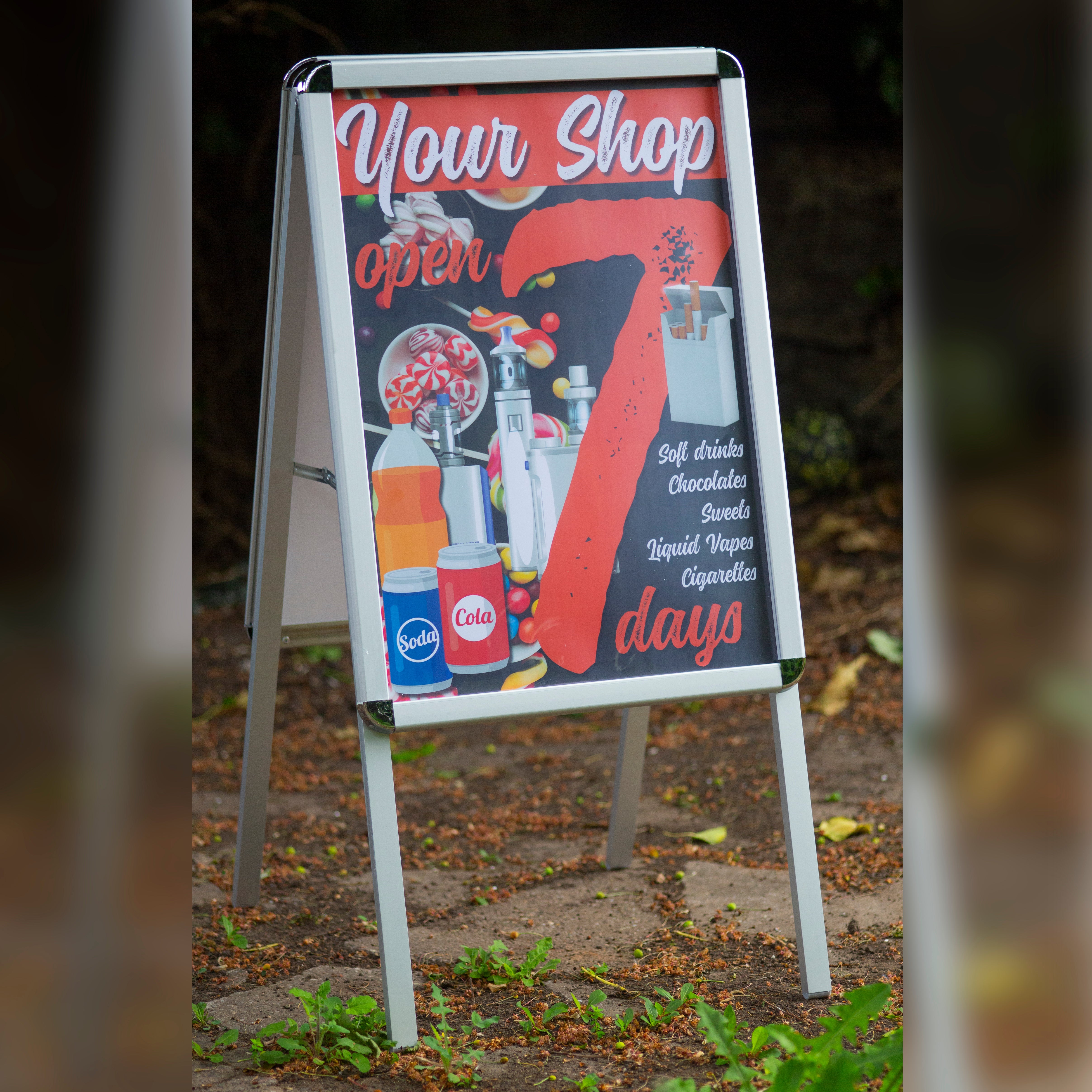 A2 Snap Frame Pavement Sign – Picturegift